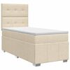 vidaXL Boxspring krevet s madracem Krem 80 x 200 cm Tkanina