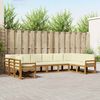 vidaXL Set vanjskih sofa s jastukom 10 pcs Prirodna i krem