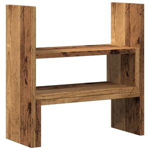 vidaXL Organizator za stol podesivi boja drva 40 x 17 x 41 cm drveni
