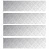 vidaXL Stepenica 4 kom. 100 x 25 cm Srebrno Aluminij Pravokutni