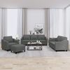 vidaXL 4-dijelni set sofa s jastucima tamnosivi od tkanine