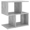 vidaXL Noćni ormarić siva boja betona 50x30x51,5 cm konstruirano drvo