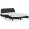 vidaXL Okvir za krevet Dover crni 137x190 cm od umjetne kože