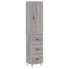 vidaXL Visoka komoda siva sonome 34,5x34x180 cm od konstruiranog drva