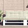 vidaXL Jastuk za palete krem 120 x 40 x 12 cm od tkanine