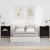 vidaXL Noćni ormar 2 pcs Crna 49 x 36 x 61 cm Konstruirano drvo