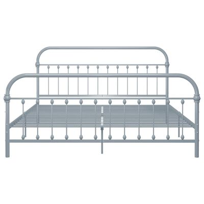 vidaXL Okvir za krevet sivi metalni 180 x 200 cm