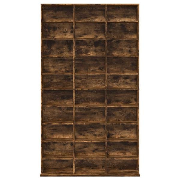 vidaXL Ormarić za CD dimljeni hrast 102x23x177,5 cm konstruirano drvo