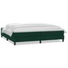 vidaXL Box Spring krevet s madracem tamno zeleni 180x220 cm bar&scaron;un