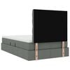 vidaXL Krevet s madracem i skladi&scaron;tem Tamno siva 120 x 190 cm tkanina