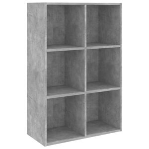 vidaXL Ormarić za knjige / komoda siva boja betona 66x30x98 cm iverica