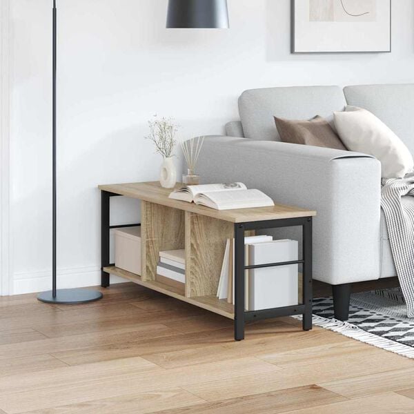 vidaXL Polica Sonoma hrast 102 x 32 x 40,5 cm Konstruirano drvo