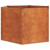 vidaXL Povi&scaron;ena vrtna gredica boja hrđe 129x129x77 cm čelik COR-TEN