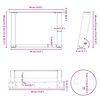 vidaXL Noge za klub stolić U-oblik 2 kom antracit 40 x (30-31) cm čelik