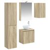 vidaXL Set ormarića za kupaonicu 5 pcs Hrast sonoma 50 x 14,5 x 70 cm
