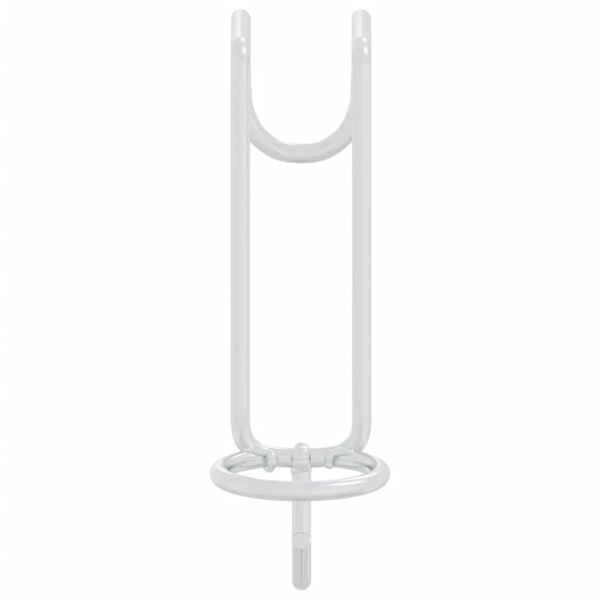 vidaXL Prijenosna kuka za kantu srebrna od pocinčanog čelika