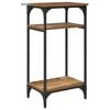 vidaXL Bocni stol Staro drvo 40 x 30 x 75 cm Konstruirano drvo