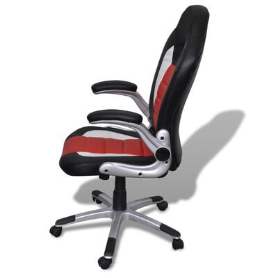 Uredska stolica od umjetne kože u modernom dizajnu - Crvena