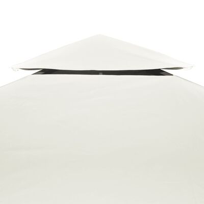 vidaXL Zamjenski pokrov za sjenicu 310 g/m² krem bijeli 3 x 4 m