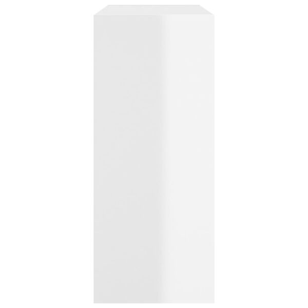 vidaXL Ormarić za knjige / sobna pregrada sjajni bijeli 80x30x72 cm