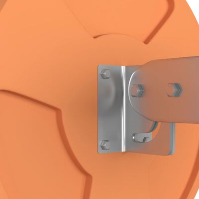 vidaXL Vanjsko konveksno prometno ogledalo narančasto Ø 30 cm PC