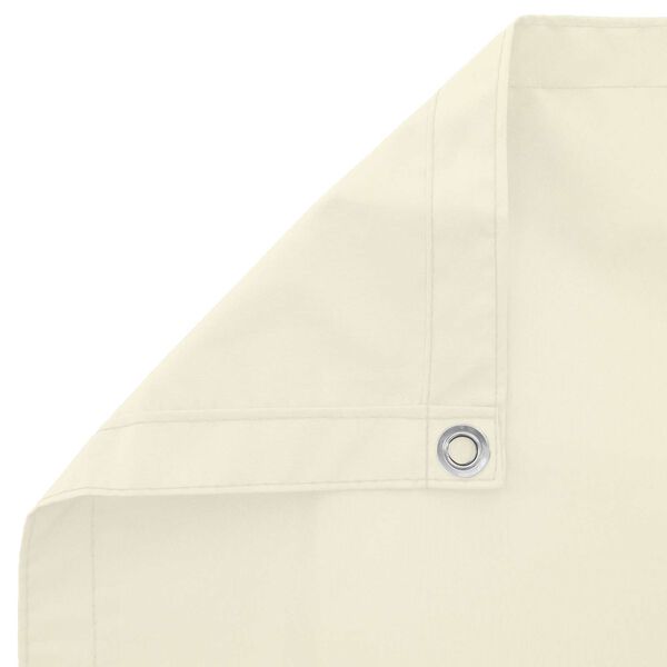 vidaXL Balcony ekran Krema 110 x 200 cm Oxford tkanina