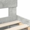 vidaXL Krevetna konstrukcija Beton 140 x 200 cm Konstruirano drvo