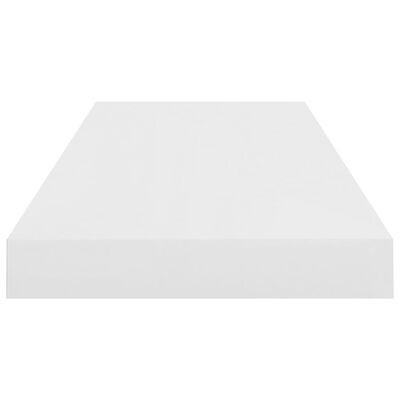 vidaXL Plutajuća zidna polica visoki sjaj bijela 60x23,5x3,8 cm MDF