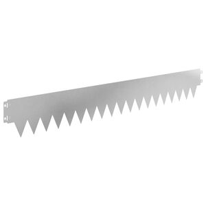 vidaXL Ograda oko Travnjaka 10 pcs 103 x 15 cm metal Srebrna