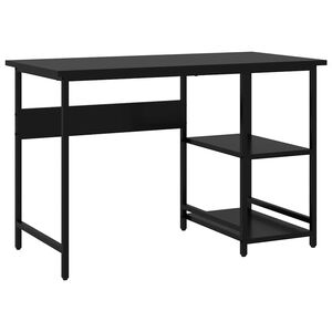 vidaXL Stol za računalo crni 105 x 50 x 72 cm od MDF-a i metala