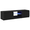 vidaXL TV ormar 140 x 38,5 x 36 cm Crni hrast Konstruirano drvo