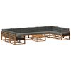 vidaXL Set vanjskih sofa 11 kom. Prirodna i antracit