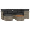 vidaXL 7-dijelni set vrtnih sofa sivi od poliratana