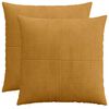 vidaXL Presvlaka za jastuk 2 pcs ALMELO Žuta 60 x 60 cm Kord