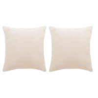 vidaXL Set jastuka od tkanine 2 kom 60 x 60 cm sivkastobijeli