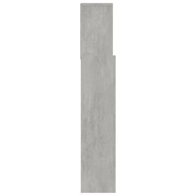 vidaXL Uzglavlje s ormarićem siva boja betona 180 x 19 x 103,5 cm