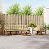 vidaXL Set vanjskih sofa s jastukom 7 pcs Prirodna i bež