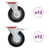 vidaXL Okretni kotačići 24 kom 125 mm