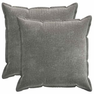 vidaXL Presvlaka za jastuk 2 pcs HOUTEN Tamnosiva 60 x 60 cm