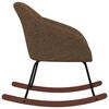 vidaXL Stolica za ljuljanje od tkanine smeđa