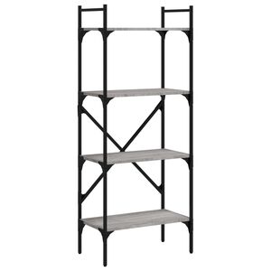 vidaXL Regal za knjige 4 razine boja hrasta 56x31,5x138,5 cm drveni