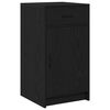 vidaXL Kreveta Crni hrast 40 x 40.5 x 75 cm Konstruirano drvo