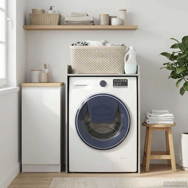 vidaXL Ormar za perilicu rublja Siva Sonoma 67,5 x 48 x 97 cm