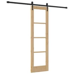 vidaXL Klizna vrata ORKDAL Prirodna 61 x 198,5 cm