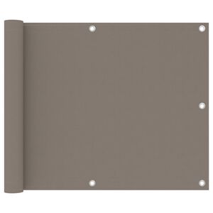 vidaXL Balkonski zastor smeđe-sivi 75 x 300 cm od tkanine Oxford