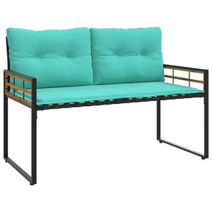 vidaXL Drvena klupska klupa 114 x 55 x 77 cm Tirkizna Pravokutni