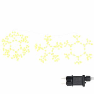 vidaXL Božićni Snje&scaron;ko 252 LED lampica Topla bijela 44,5 x 38 cm PVC