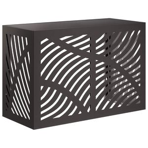 vidaXL Pokrov za klima uređaj Crna 90 x 40 x 60 cm Čelik