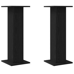 vidaXL Stalak za zvučnike 2 pcs Crni hrast 30 x 30 x 80 cm