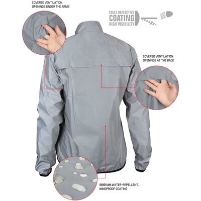 Avento reflektirajuća ženska jakna za trčanje 40 74RB-ZIL-40